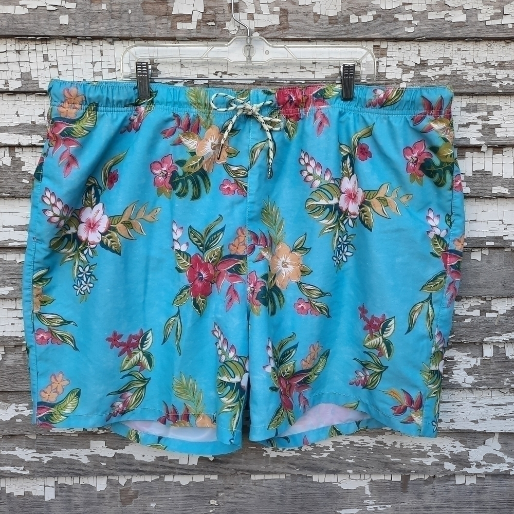 🌟 Tommy Bahama Relax floral swim trunks shorts size 2XL 2XL
